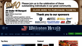 What Willistonherald.com website looked like in 2023 (1 year ago)