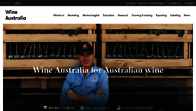 What Wineaustralia.com website looked like in 2023 (1 year ago)