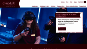 What Walsh.edu website looked like in 2023 (1 year ago)