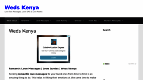 What Wedskenya.com website looked like in 2023 (1 year ago)