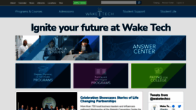 What Waketech.edu website looked like in 2023 (1 year ago)