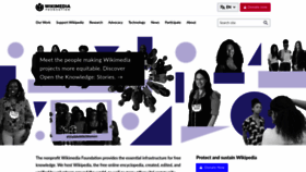 What Wikimediafoundation.org website looked like in 2023 (1 year ago)