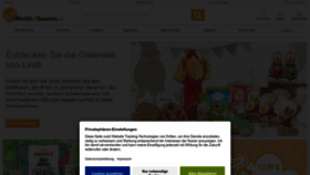 What Worldofsweets.de website looked like in 2023 (1 year ago)