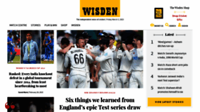What Wisden.com website looked like in 2023 (1 year ago)