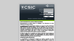 What Webmail.csic.es website looked like in 2023 (1 year ago)