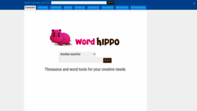 What Wordhippo.com website looked like in 2023 (1 year ago)