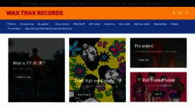 What Waxtraxrecords.com website looked like in 2023 (1 year ago)