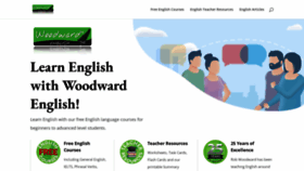 What Woodwardenglish.com website looked like in 2023 (1 year ago)