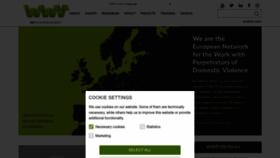 What Work-with-perpetrators.eu website looked like in 2023 (1 year ago)