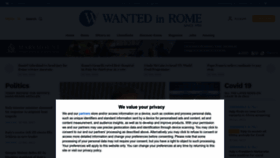 What Wantedinrome.com website looked like in 2023 (2 years ago)
