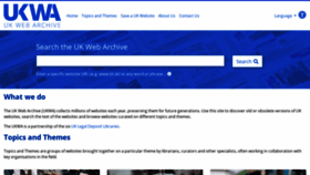 What Webarchive.org.uk website looked like in 2023 (1 year ago)