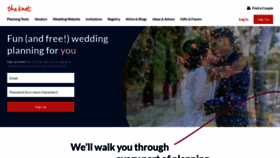 What Weddingchannel.com website looked like in 2023 (1 year ago)