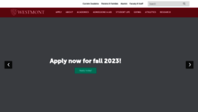 What Westmont.edu website looked like in 2023 (1 year ago)