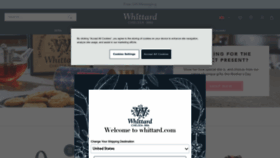 What Whittard.co.uk website looked like in 2023 (1 year ago)