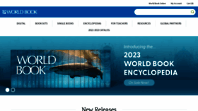 What Worldbook.com website looked like in 2023 (1 year ago)