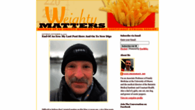 What Weightymatters.ca website looked like in 2023 (1 year ago)