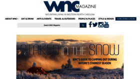 What Wncmagazine.com website looked like in 2023 (1 year ago)