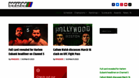 What Worldboxingnews.net website looked like in 2023 (1 year ago)