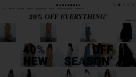 What Warehousefashion.com website looked like in 2023 (1 year ago)
