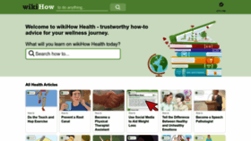 What Wikihow.health website looked like in 2023 (1 year ago)