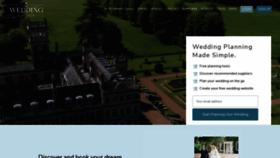 What Weddingplanner.co.uk website looked like in 2023 (1 year ago)