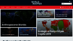 What Worldmapper.org website looked like in 2023 (2 years ago)