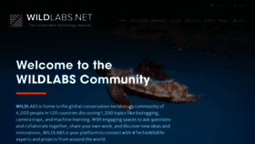 What Wildlabs.net website looked like in 2023 (1 year ago)