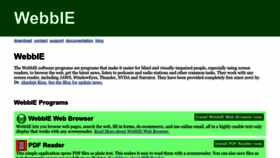 What Webbie.org.uk website looked like in 2023 (2 years ago)