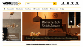 What Wohnlicht.com website looked like in 2023 (1 year ago)