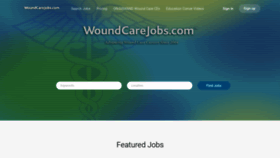 What Woundcarejobs.com website looked like in 2023 (1 year ago)