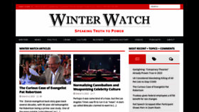 What Winterwatch.net website looked like in 2023 (1 year ago)