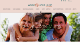 What Workathomemums.com.au website looked like in 2023 (1 year ago)