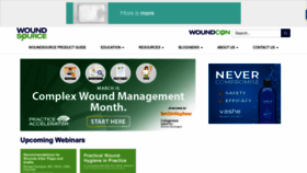 What Woundsource.com website looked like in 2023 (1 year ago)