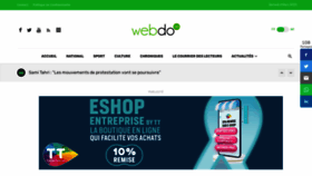 What Webdo.tn website looked like in 2023 (1 year ago)