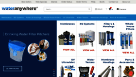 What Wateranywhere.com website looked like in 2023 (1 year ago)