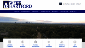 What Westhartfordct.gov website looked like in 2023 (1 year ago)