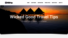 What Wickedgoodtraveltips.com website looked like in 2023 (1 year ago)