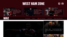 What Westhamzone.com website looked like in 2023 (1 year ago)