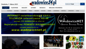 What Wadowice24.pl website looked like in 2023 (1 year ago)