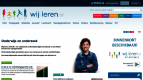 What Wij-leren.nl website looked like in 2023 (1 year ago)