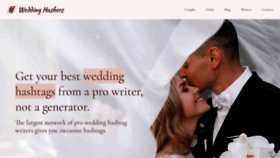 What Weddinghashers.com website looked like in 2023 (1 year ago)