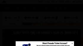 What Warriors.com website looked like in 2023 (1 year ago)