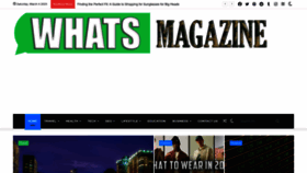 What Whatsmagazine.com website looked like in 2023 (1 year ago)