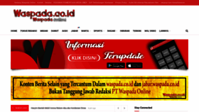 What Waspada.co.id website looked like in 2023 (3 years ago)