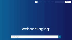 What Webpackaging.com website looked like in 2023 (1 year ago)