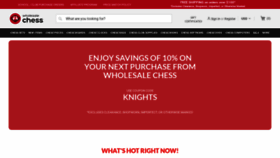 What Wholesalechess.com website looked like in 2023 (1 year ago)