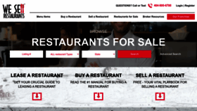 What Wesellrestaurants.com website looked like in 2023 (1 year ago)