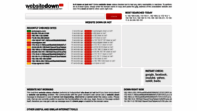 What Websitedown.info website looked like in 2023 (1 year ago)