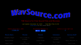 What Wavsource.com website looked like in 2023 (1 year ago)