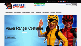 What Wondercostumes.com website looked like in 2023 (1 year ago)